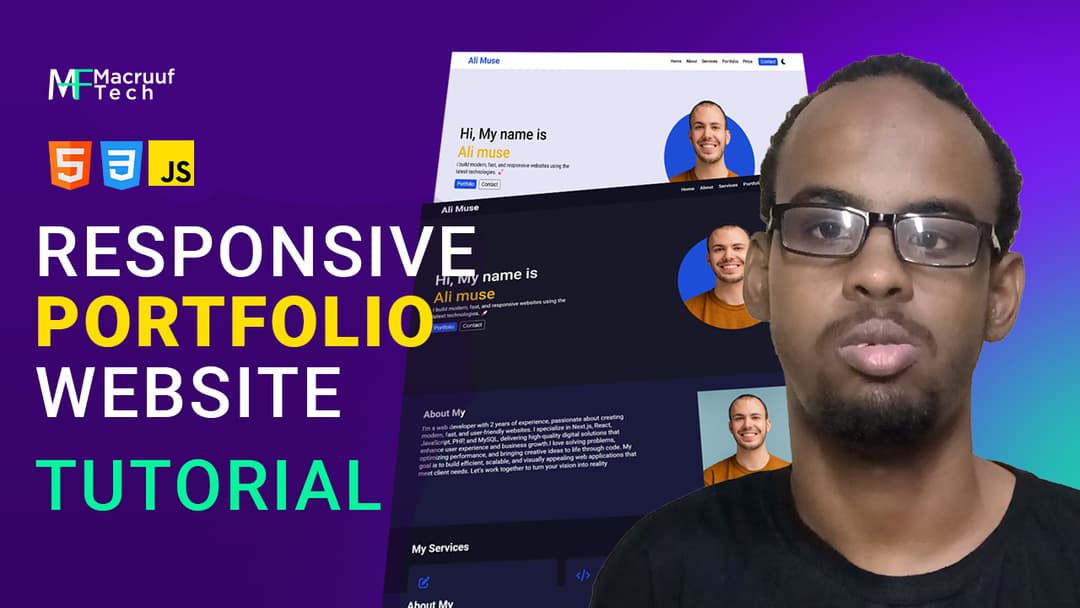 Mastering Personal Portfolio Website with HTML, CSS & JavaScript: A Complete Tutorial